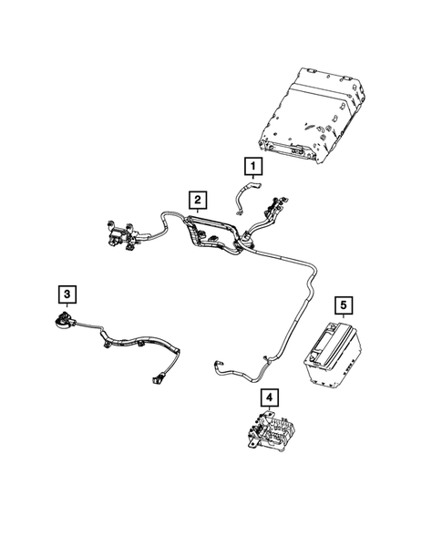 Battery, Battery Tray and Cables for 2022 Jeep Wagoneer #5