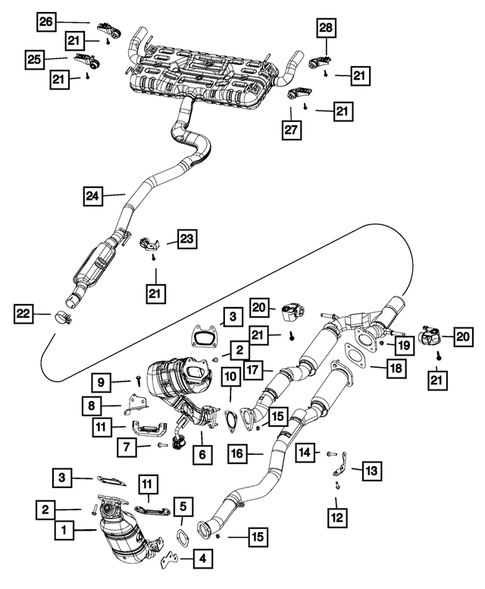 Exhaust System for 2016 Chrysler 200 #0