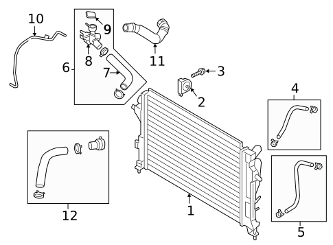 Radiator & Components for 2023 Hyundai Kona N #0