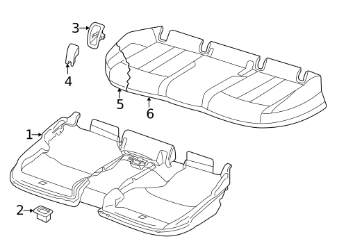 Rear Seat Components for 2025 Audi RS5 Sportback #1