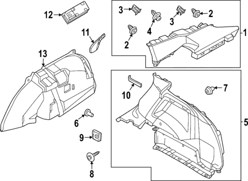 Interior Trim - Quarter Panels for 2023 Nissan ARIYA #0