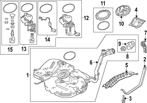 Fuel System Components for 2025 Honda Civic #1