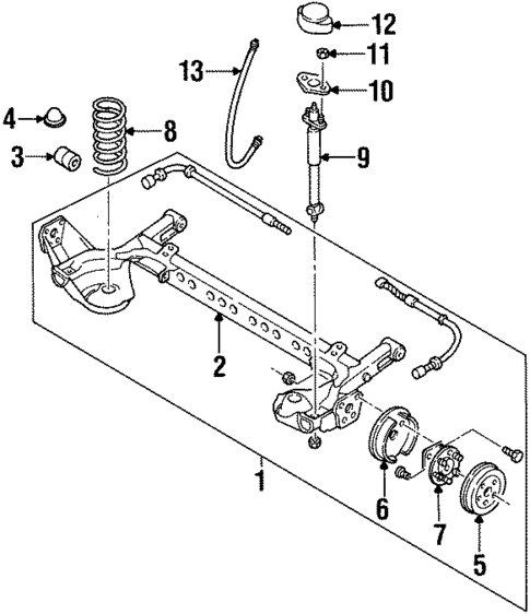 Rear Brakes for 1995 Pontiac Grand Am #0