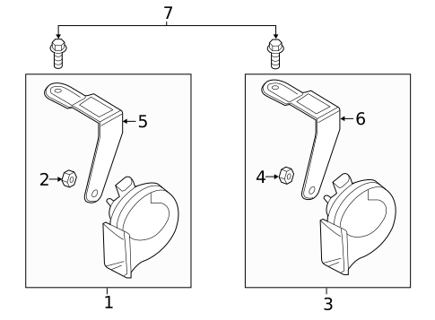 Horn for 2022 Audi SQ7 #0