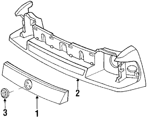 Grille for 1987 Mercury Topaz #0