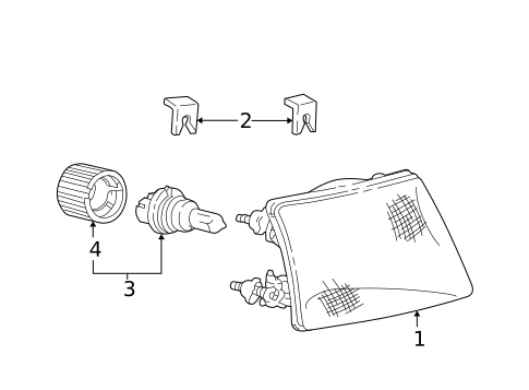 Bulbs - Chassis for 1999 Ford Ranger #1