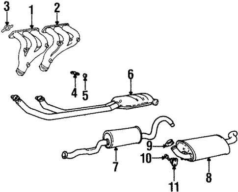 Exhaust Components for 1997 Volvo 960 #0