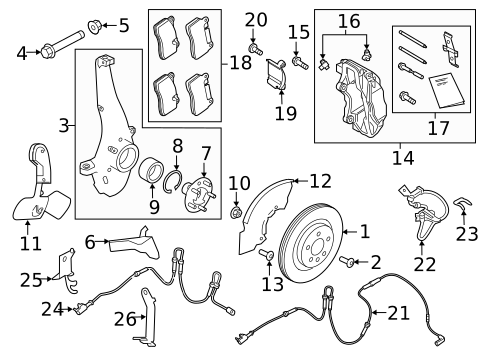 Front Brakes for 2020 Land Rover Defender 110 #3