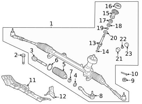 Steering Gear & Linkage for 2023 Kia Soul #0