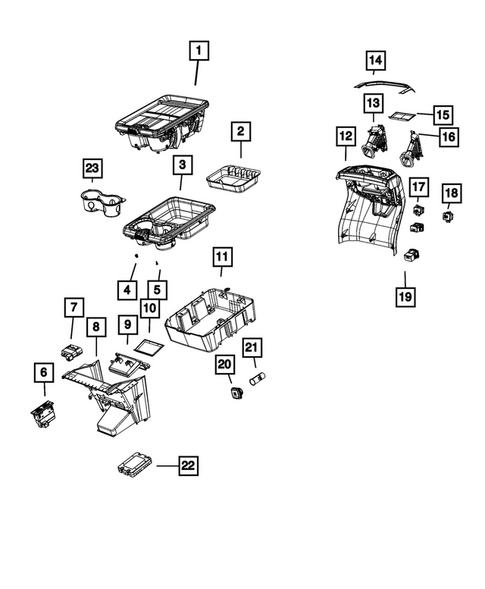 Consoles for 2023 Ram 3500 #1