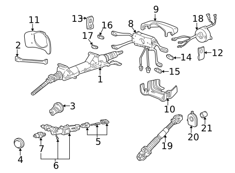 Steering Column Assembly for 1999 Porsche 911 #0