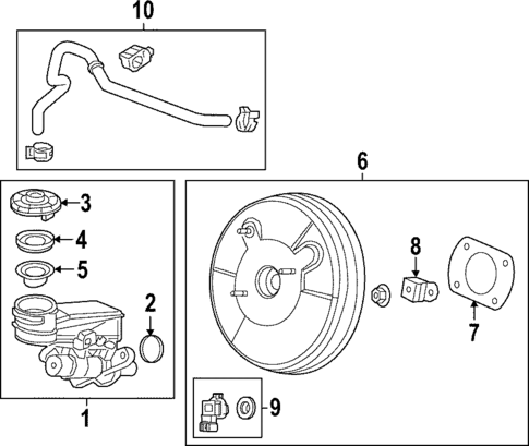 Master Cylinder - Components On Dash Panel for 2022 Honda Civic #1