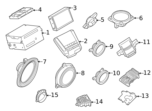 Antenna & Radio for 2022 INFINITI QX50 #1