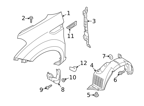 Fender & Components for 2011 Kia Soul #0
