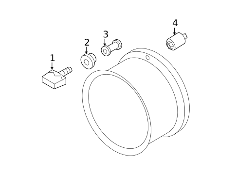 Tire Pressure Monitor Components for 2007 Nissan Quest #0