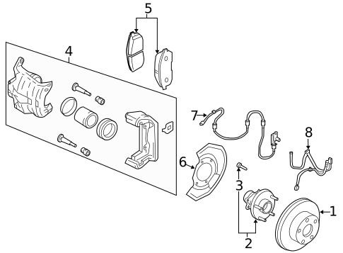 Front Brakes for 2010 INFINITI M45 #1