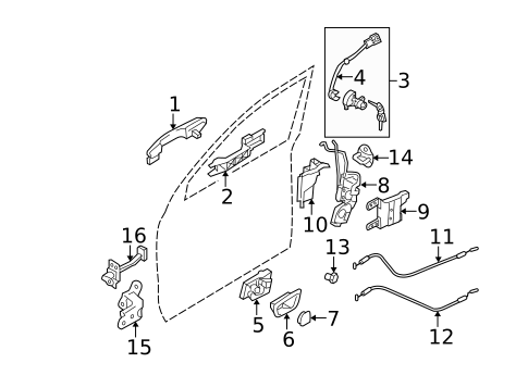 Front Door for 2009 Hyundai Tucson #1