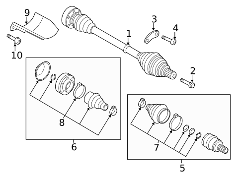Drive Axles for 2015 Audi A3 #0