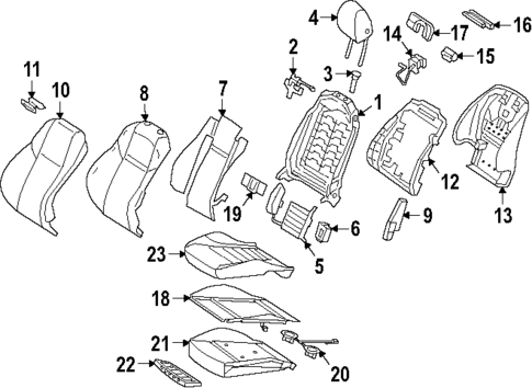 Driver Seat Components for 2025 Mercedes-Benz G63 AMG #0