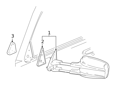 Outside Mirrors for 2007 Chevrolet Silverado 3500 Classic #4
