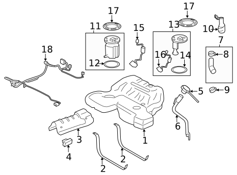 Fuel Pumps & Related Components for 2012 Cadillac CTS #1