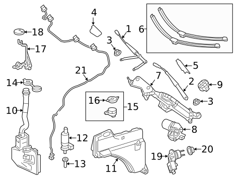 Wipers for 2019 Mercedes-Benz GLE63 AMG S #1