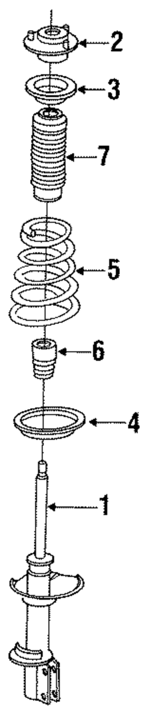 Struts & Suspension Components for 1993 Subaru Legacy #1