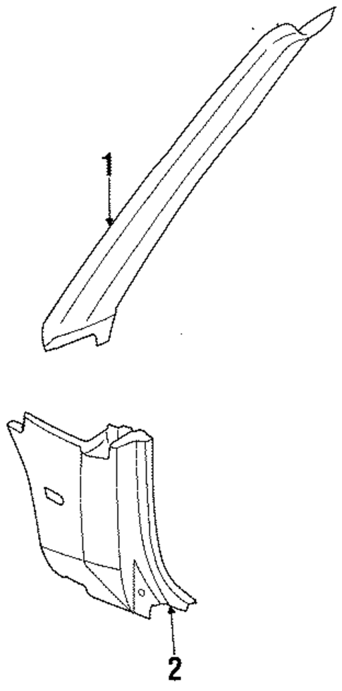 Interior Trim - Pillars for 1990 Nissan Pulsar NX #0
