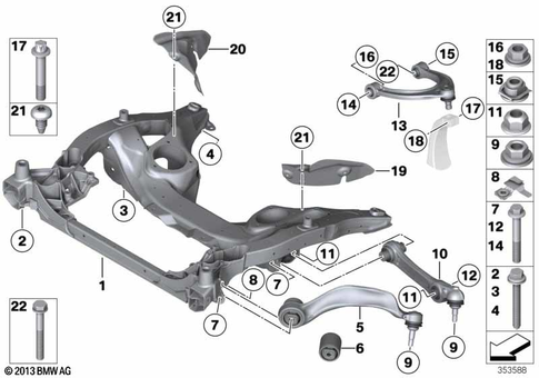 Front Axle Suspension for 2013 BMW BMW ALPINA B7L #0