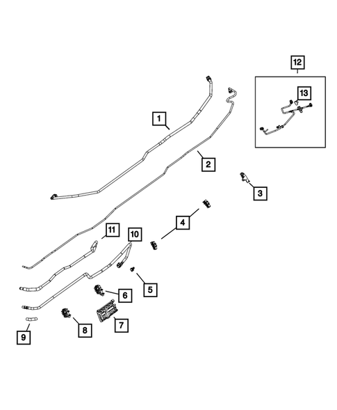 Fuel Lines and Tubes for 2024 Ram 2500 #0