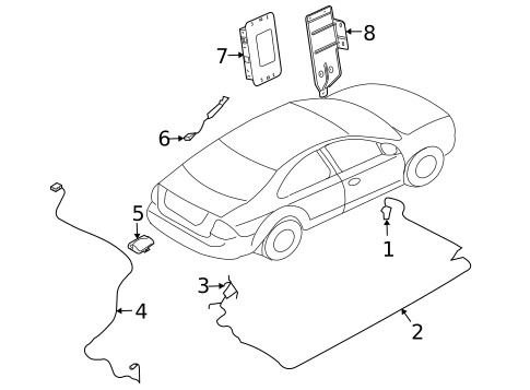 Antenna & Radio for 2006 Lincoln Zephyr #0