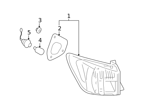 Bulbs - Chassis for 2009 Lexus IS250 #3