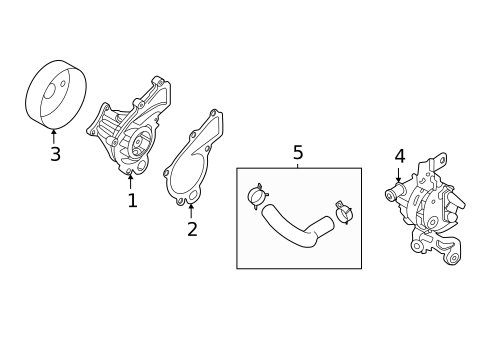 Water Pump for 2020 Hyundai Sonata #0