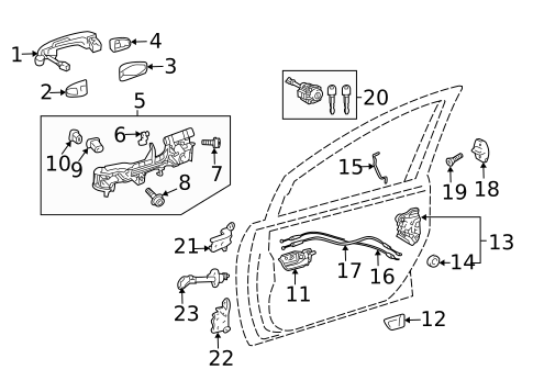 Front Door for 2016 Toyota Prius V #0