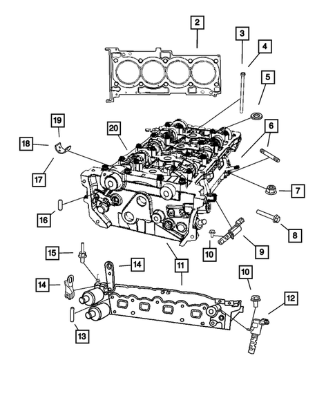 Cylinder Head for 2007 Dodge Caliber #0