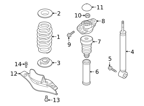 Shocks & Components for 2017 Volkswagen Tiguan Limited #0