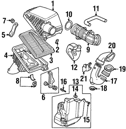 Air Intake for 1997 Acura TL #1