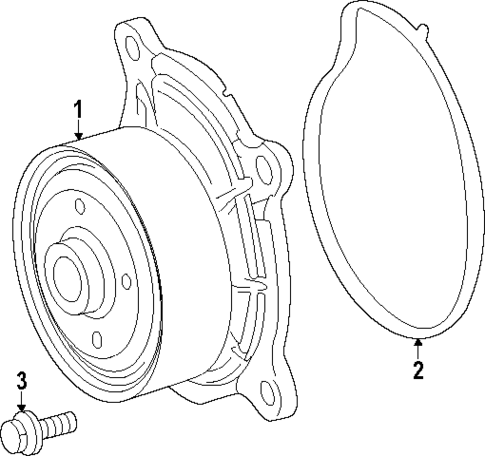 Water Pump for 2025 Toyota Grand Highlander #0