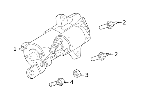 Starter for 2010 Mercury Mariner #0