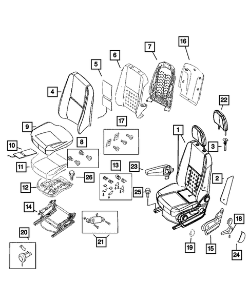 Front Seats - First Row for 2009 Dodge Sprinter 3500 #1