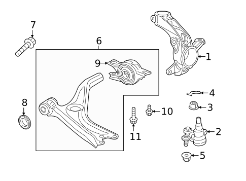 Suspension Components for 2018 Honda Accord #1