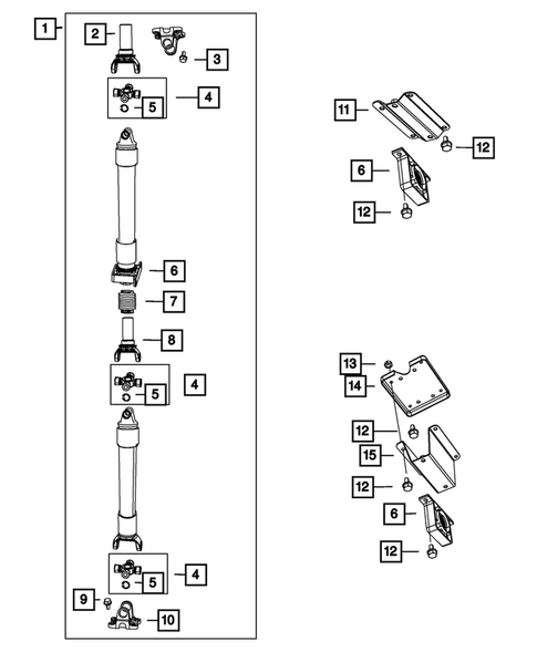 Drive Shaft for 2011 Ram 2500 #1