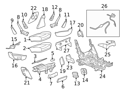 Second Row Seats for 2011 Chevrolet Traverse #3