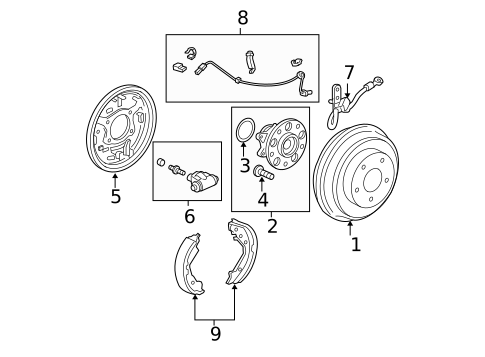 Rear Brakes for 2009 Honda Civic #0
