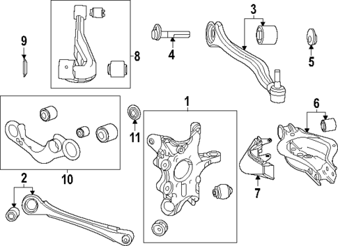 Rear Suspension for 2025 Lexus RX350h #1