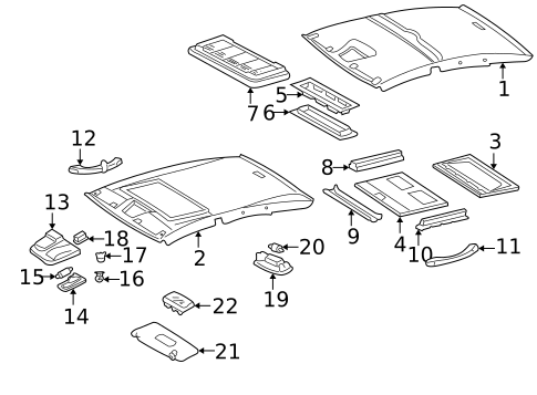 Interior Trim - Roof for 2007 Mercedes-Benz R 63 AMG® #2