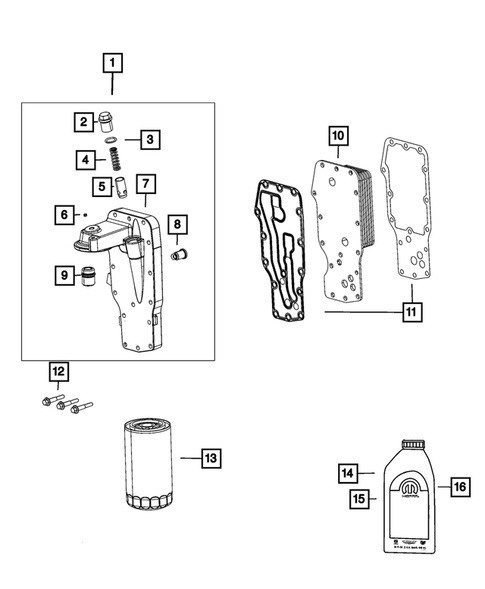 Engine Oiling, Oil Pan and Indicator (Dipstick) for 2020 Ram 3500 #2