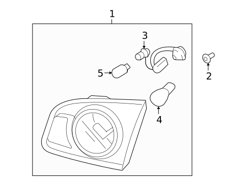 Bulbs - Chassis for 2010 Hyundai Santa Fe #3