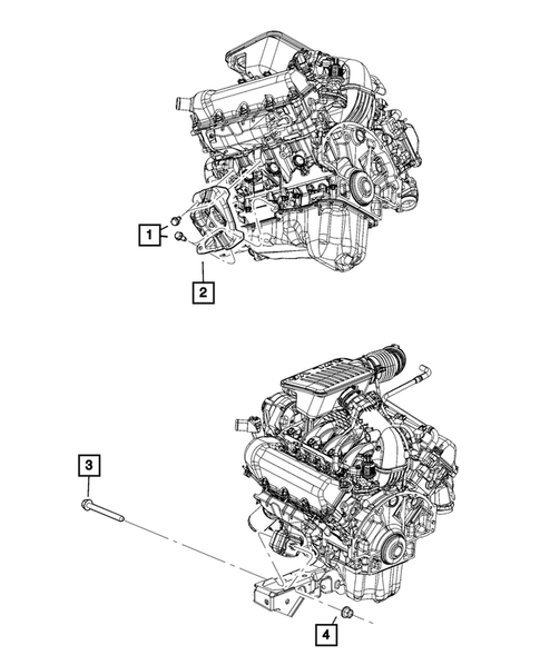Engine Mounting for 2008 Jeep Liberty #1