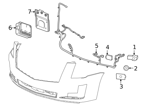 Electrical Components for 2015 Cadillac Escalade #1